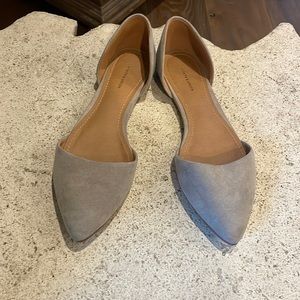 Grey dress flats